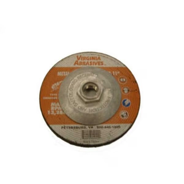 424-59004 Metal Grinding Wheel With Hub - 4.5 x 0.25 x 0.63-11 in., Virginia Abrasives, Mfr#: 681534